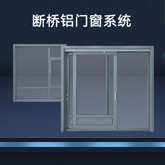 Broken bridge aluminum door and window system